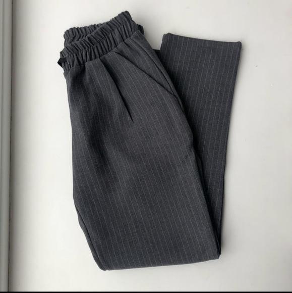 Oak + Fort Gray Pinstripe Trousers - Picture 1 of 3